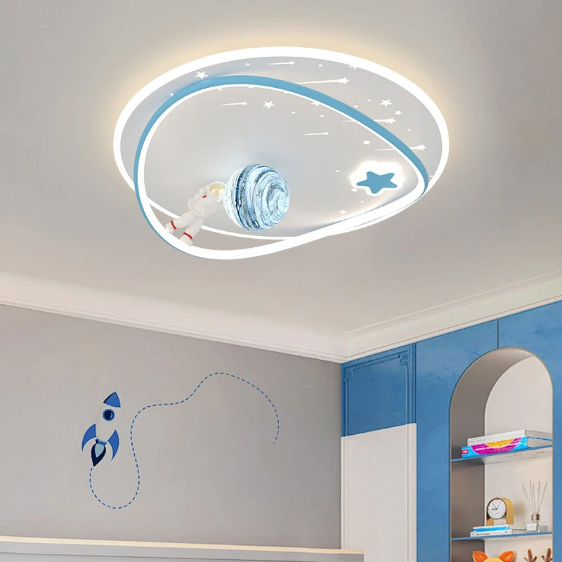 Imagem -02 - Lâmpada Moderna do Teto Led para Crianças Lustre de Teto para Quarto Infantil Decoração de Casa Iluminação do Quarto de Meninas e Meninos