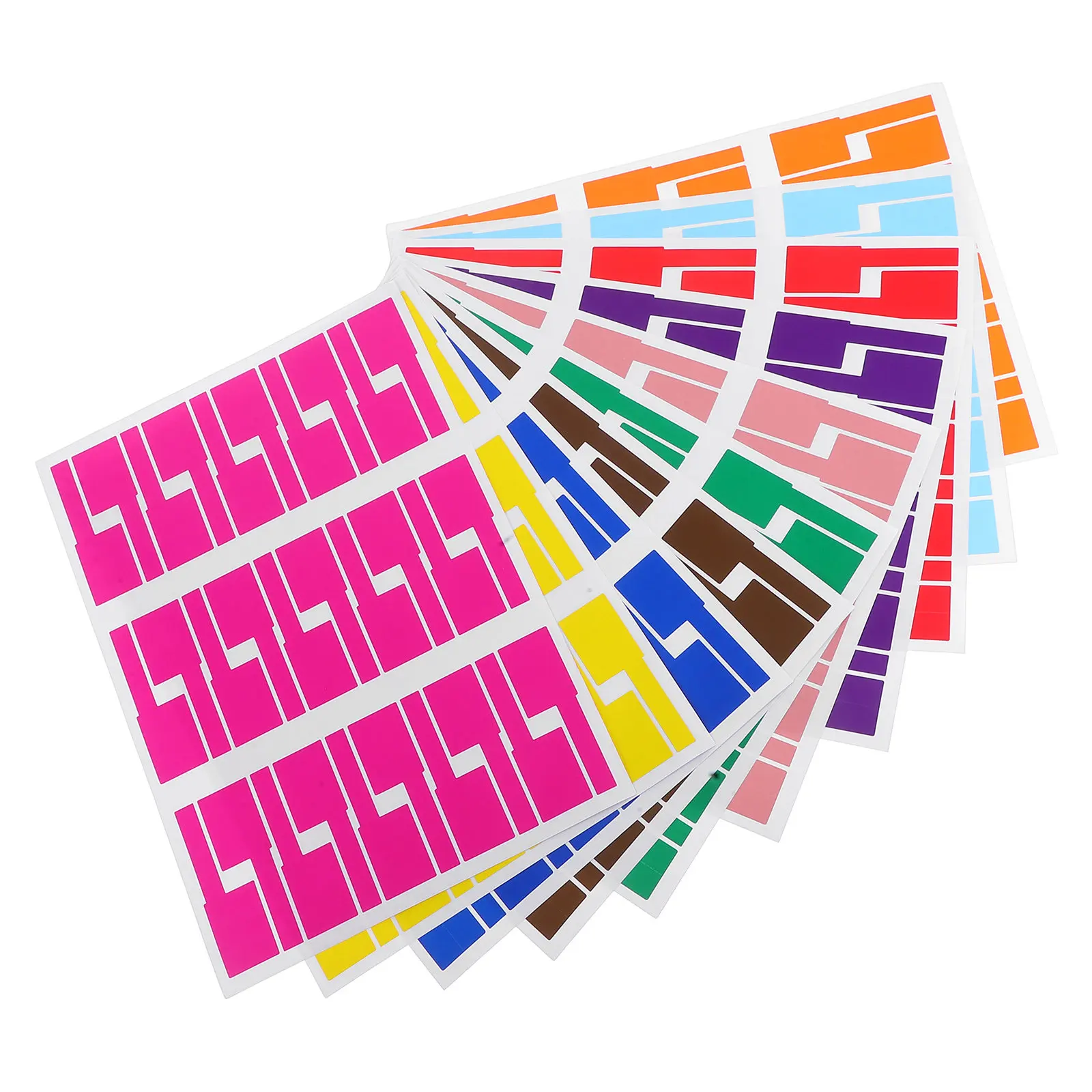 10Sheets Multi Color Cable Identification Labels Tear Resistant Writable Wire Markers for Electronics Cord Organization