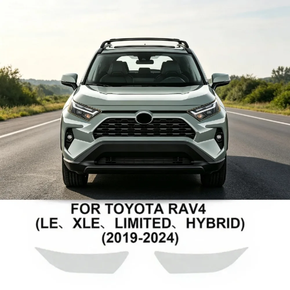 Car Headlight Rearview Protective Film TPU Pre-cut Anti-scratch Repair Transparent Sticker For Toyota RAV4 Hybrid XA50 2019-2024