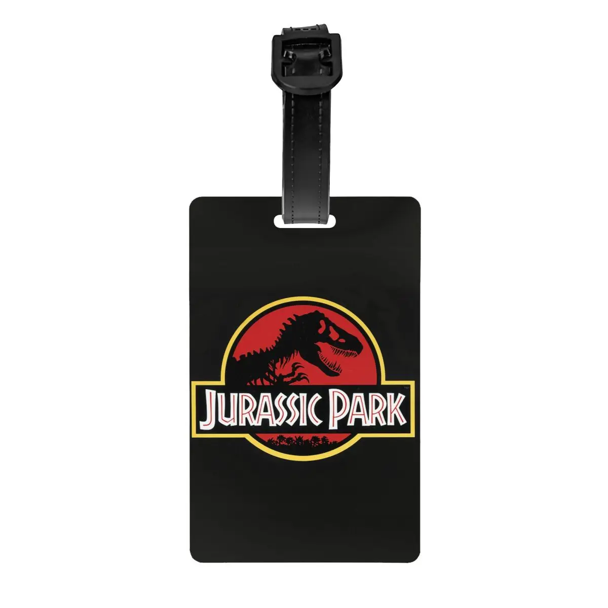 Custom Jurassic Park Luggage Tag With Name Card Sci Fi Dinosaur Privacy Cover ID Label for Travel Bag Suitcase