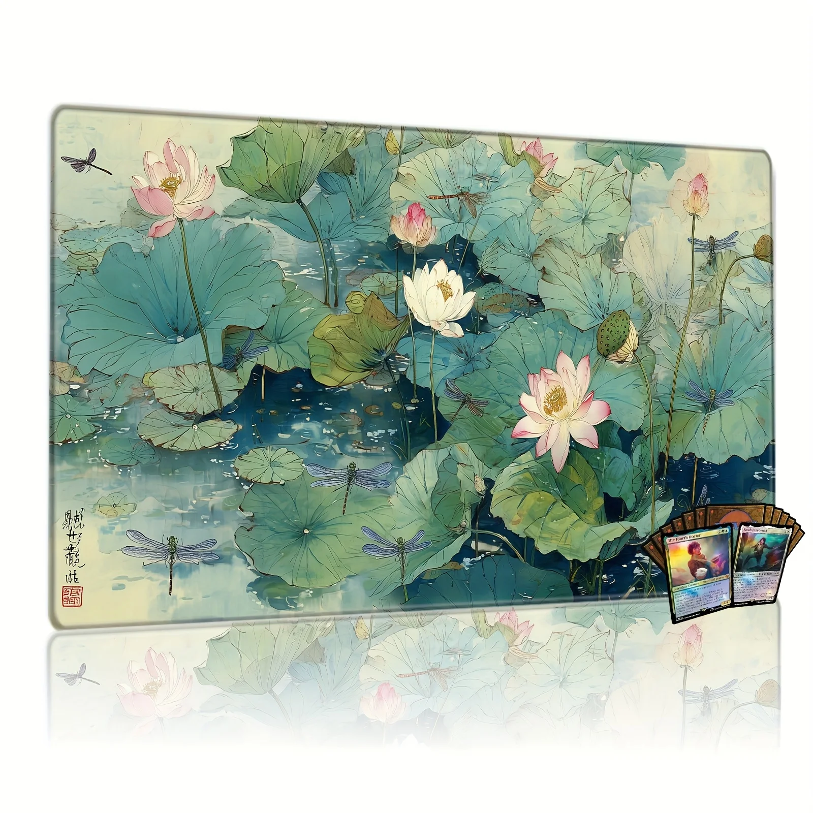 Green Ink-Wash Lotu…