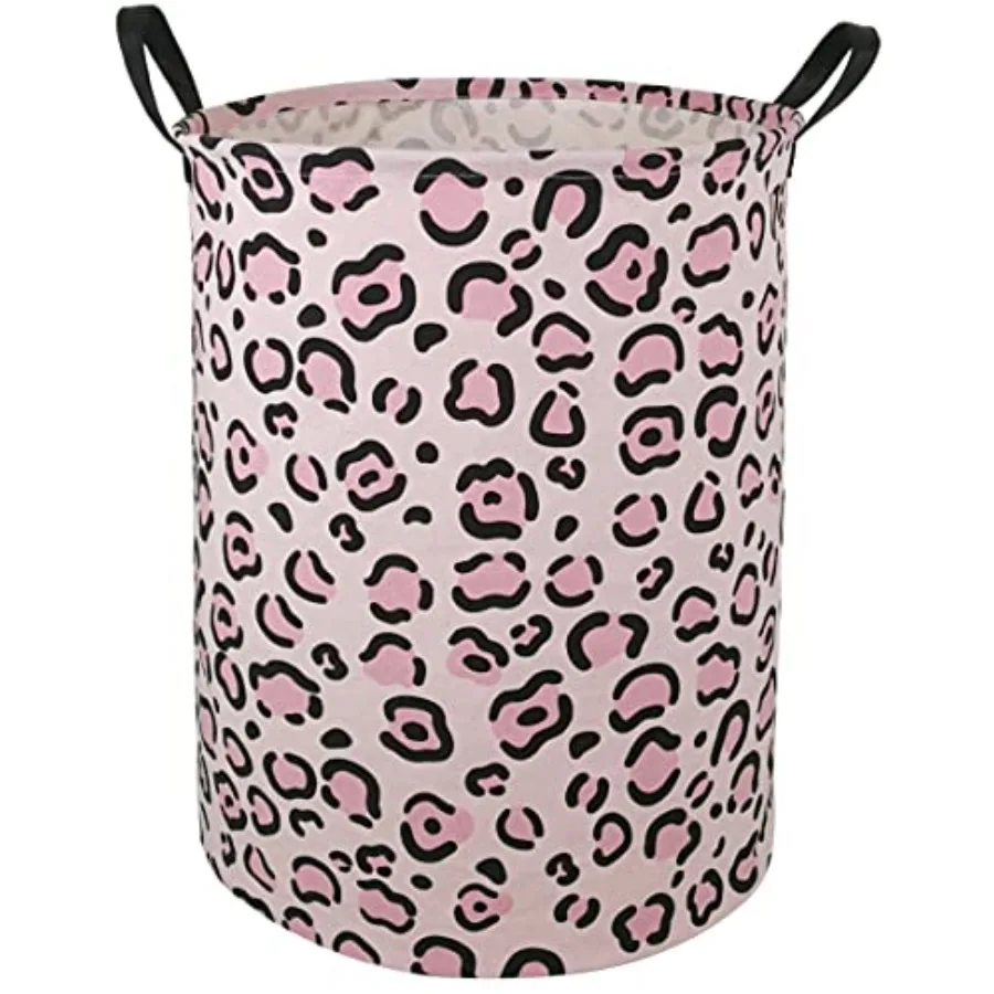 Round Fabric Laundry Hamper Storage Basket