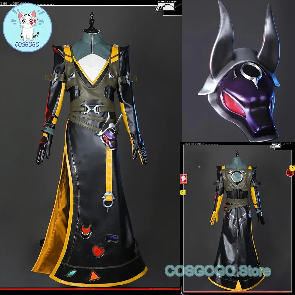 

COSGOGO LOL Yone Cosplay Costume Game LOL HEARTSTEEL Men Roleplay Uniform LOL Outfits Suit Halloween Gorgeous High Quality