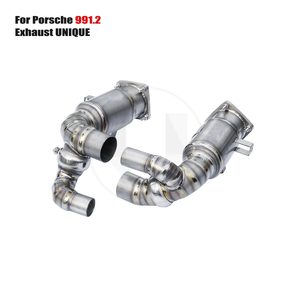 UNIQUE For Porsche 991.2 performance titanium exhaust system TC4titanium Muffler free exhaust