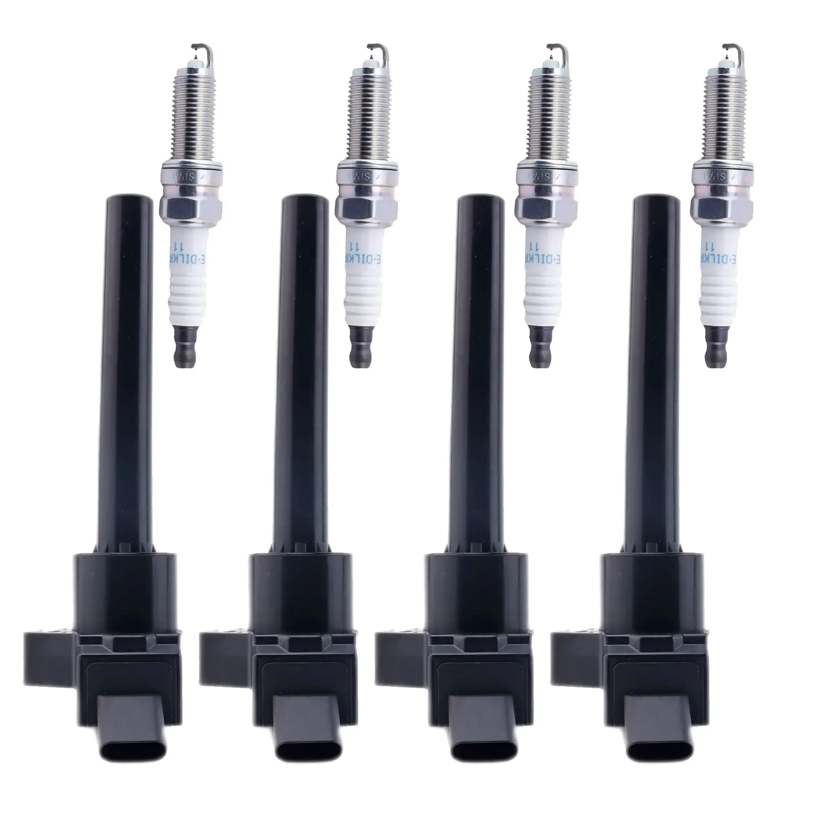 Ignition Coil Set For Hyundai Bayon BC3 Kona i20 i30 2023 2024 1.5 1.0 Kia Stonic MK1 Ceed Proceed Rio 4 2018 Spark Plugs Pack