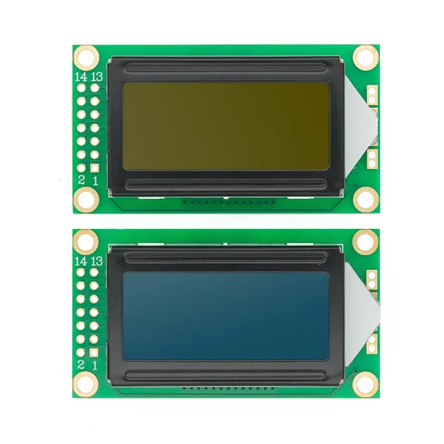 Lcd0802a lcd bildschirm zeichen typ 8*2 5v gelbgrüner bildschirm blauer bildschirm lcd modul