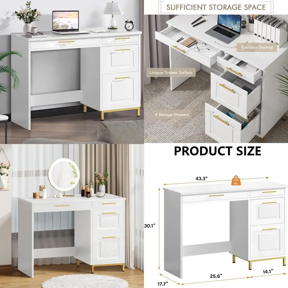 Golden Handle Desk … - image