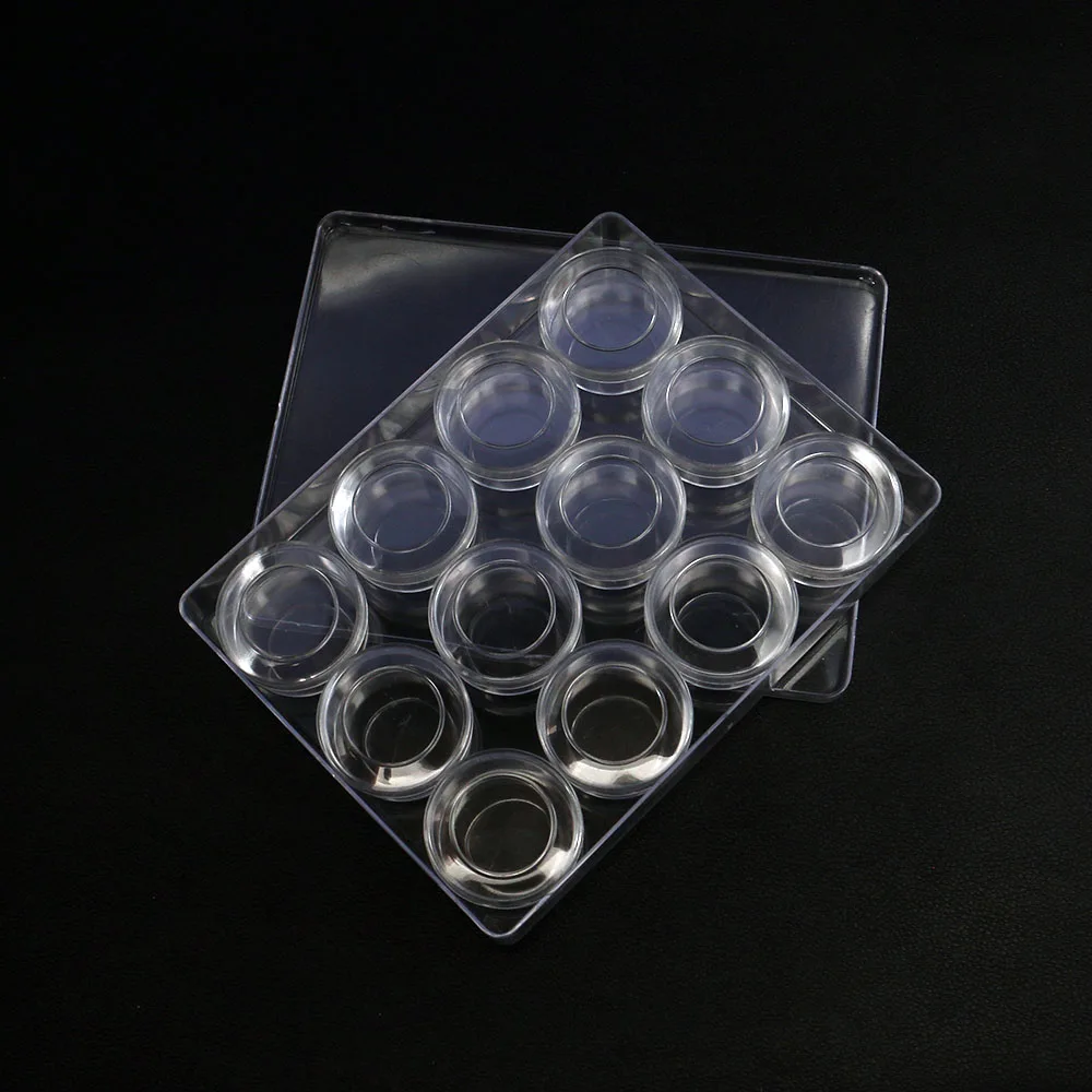 101x132mm Rectangular Transparent Plastic Jewelry Packaging Box Multi Segmented Design Small Bead Jewelry Display Box Supplies