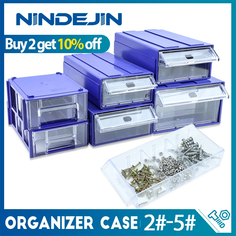 Assemblable Storage Box Organizer Kitchen Jewelry Tools Container PP Screw Box Drawer Plastic Parts Storage Cosmetic Box