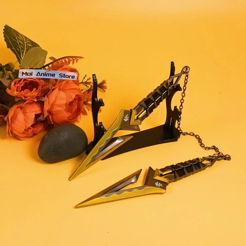 7,8 pouces Valorant Katana Anime Cosplay Kunai métal Ninja étoile couteau épée taille réelle Katana Original samouraï sabre non pointu jouet cadeau