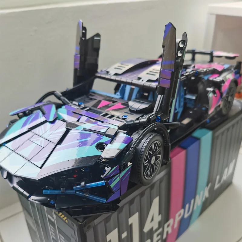 City Technical Car Building Blocks Cyberpunk Lambo Sian FKP37 Super Racing Vehicle 42115 Bricks Construction Toys For Kids Gifts