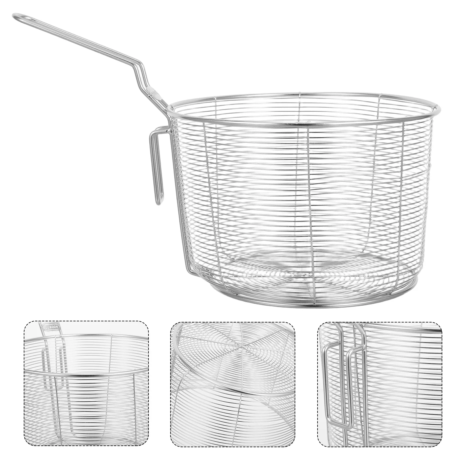 

Stainless Steel Colander Noodle Strainer Spoon Coarse Mesh Kitchen Cookware Oil Filtering Ergonomic Handle Heat Resistant