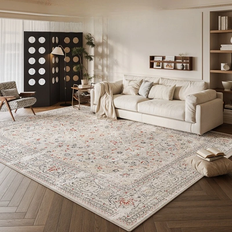 

Bohemian Style Carpets for Living Room Large Area Bedroom Decor Retro Carpet Thick Plush Lounge Floor Mat Fluffy Soft Study Rug