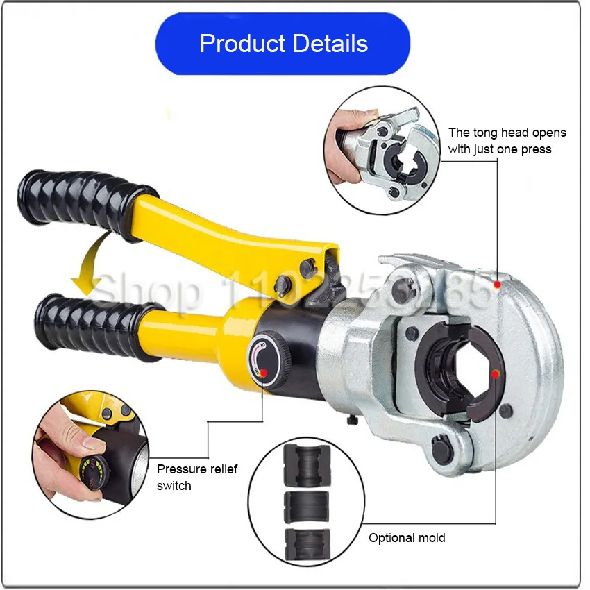 Hydraulic Stainless Steel Pipe Tube Crimping Clamp Pressing Plumbing Pipe Tools With Stainless Steel Pipe Mold