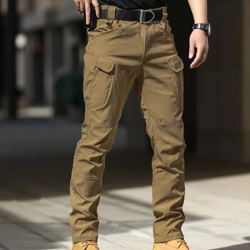 Pantalon cargo Softshell élastique pour hommes, pantalon de randonnée, de camping, d'escalade, de fi