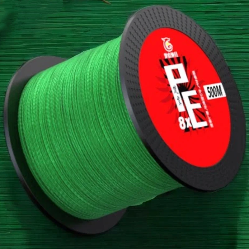 

500M 1000M X4 X8 Strands Braided PE Line Main Line Ultra Smooth Strong Pull Abrasion Resistant Lure Rock Fishing Net Making Line