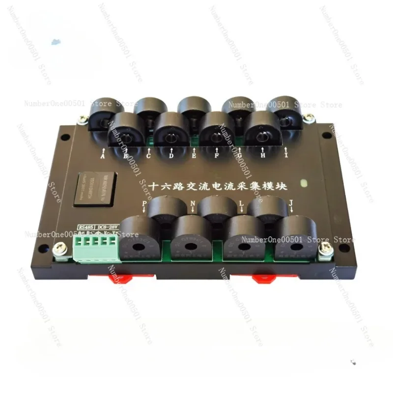 16-Channel 5A AC current measurement and acquisition module RS485 sensor transmitter