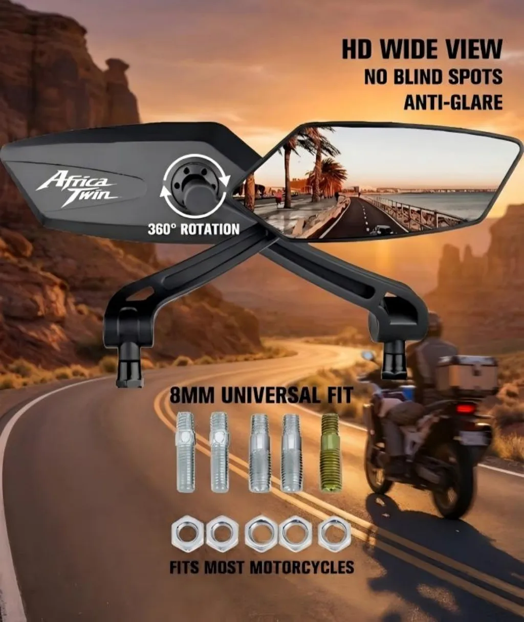 

Adjustable Rotating Rearview Mirror For Honda CRF1100L CRF 1100 L Africa Twin Sports Motorcycle Side Rear view Mirrors