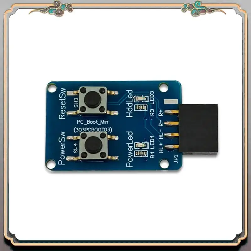 Durable PC_Boot_Mini Motherboard Boot Test Board 9 Pin PC On/Off Button For PC Motherboard