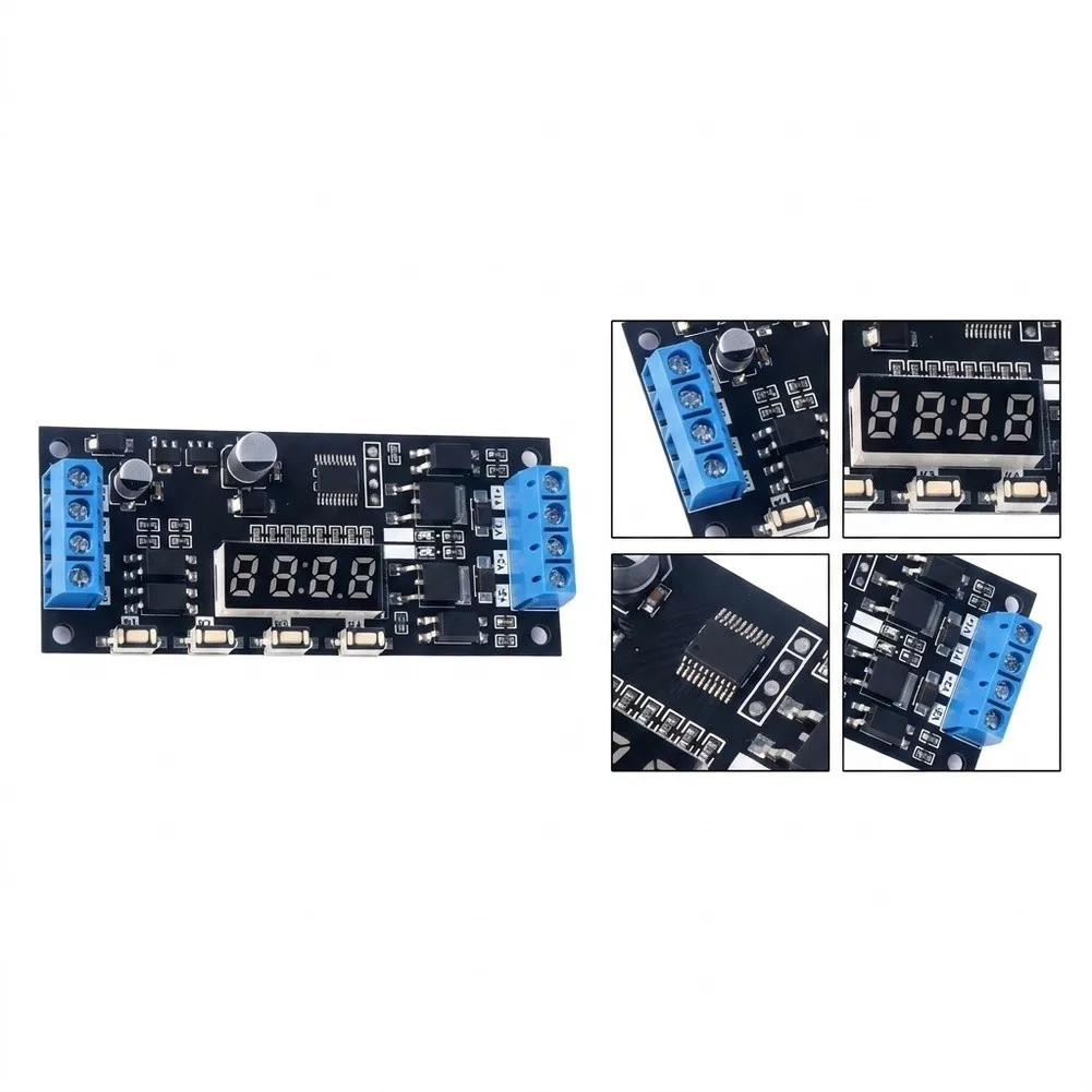 Timer Switch Module with Dual MOSFET Outputs for DC7-30V Input Voltage Controlling Motor LED Lamp Pump and Solenoid Valve Loads