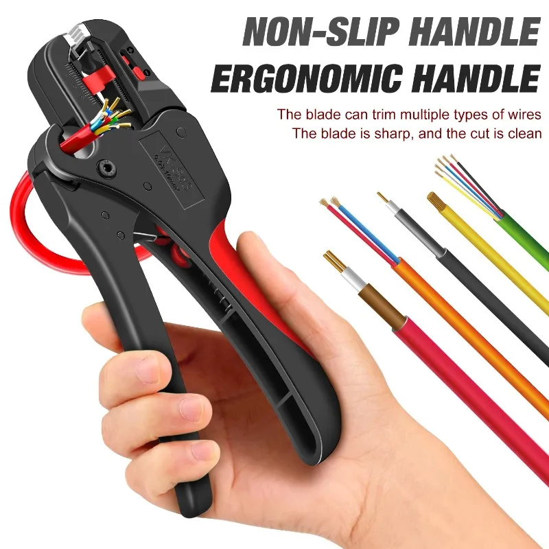 

Automatic Wire Stripper Range 0.03-10mm Electrician Wire Tool Cable Wire Stripper Cutter Multifunctional Cable Cutting Pliers