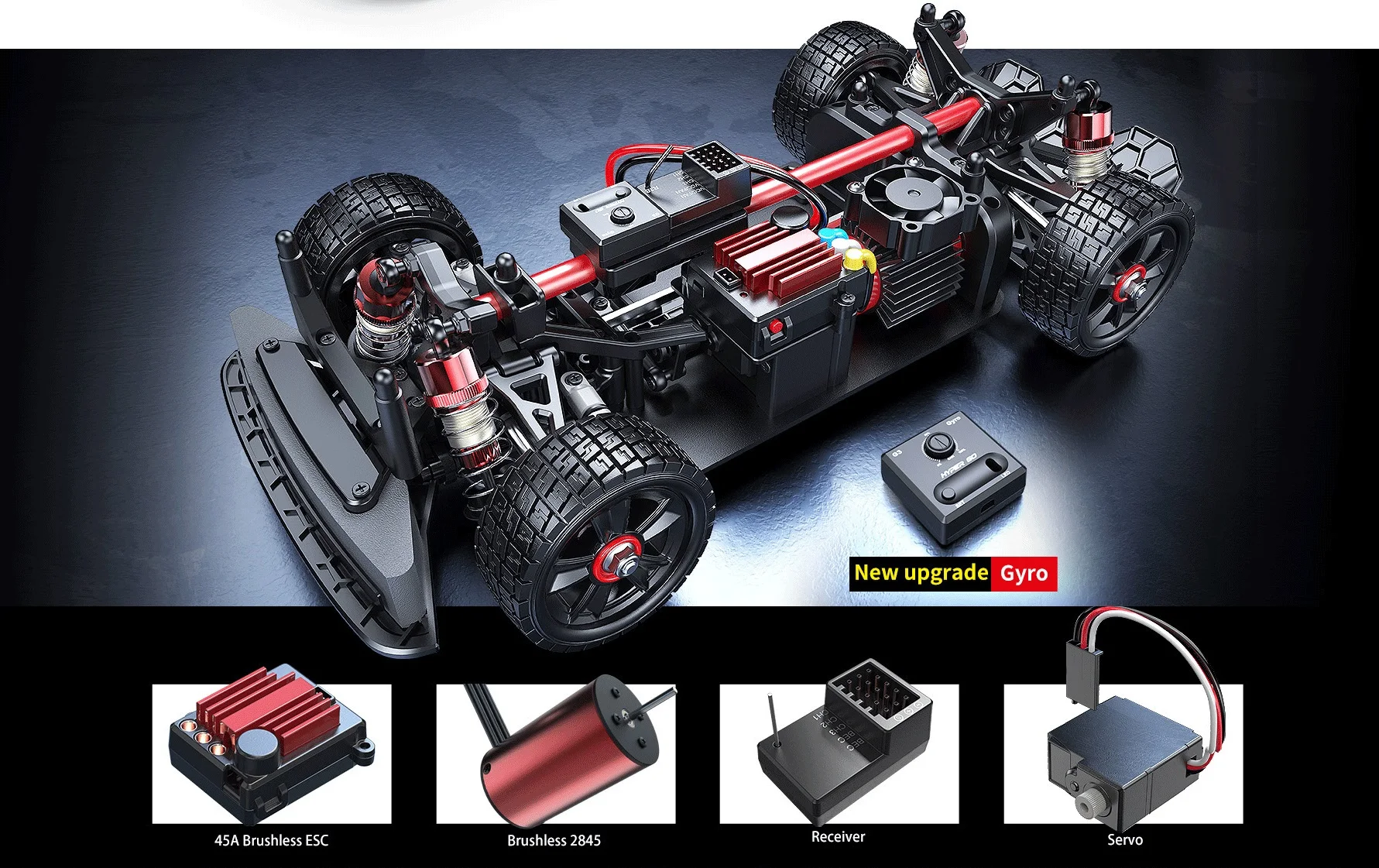 Remote control Car MJX Hyper Go 1:14 2.4G 4WD electric brushed high speed off-road Monster Truck for children