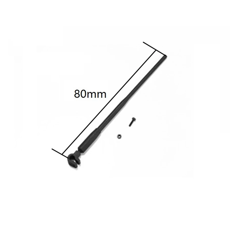 L67A ไนลอนจําลองเสาอากาศกันชนหน้าตกแต่งสําหรับ MN78 1/12 RC รถอะไหล่อัพเกรดอุปกรณ์เสริม