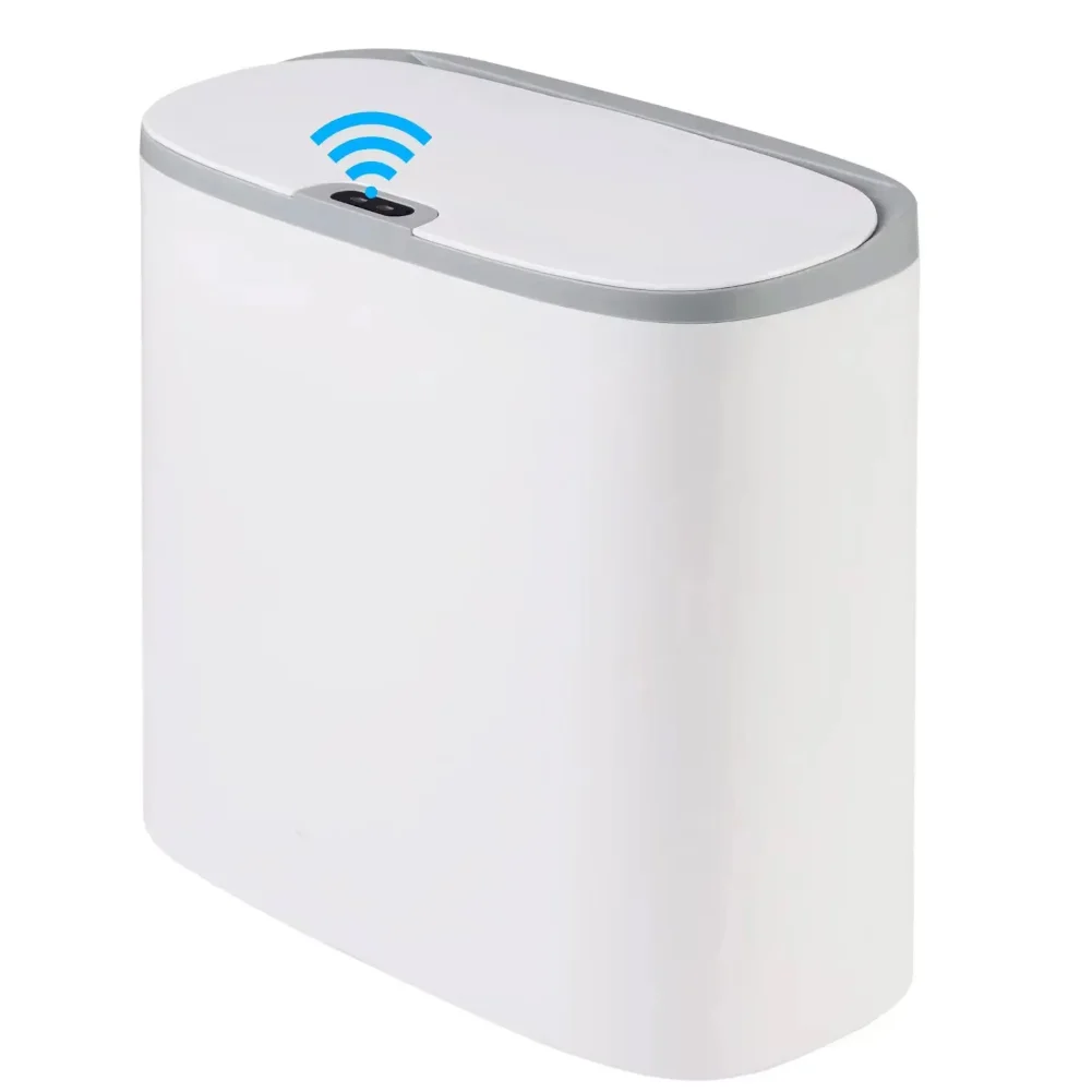 

Automatic Bathroom Trash Can with Lid, Touchless Small Trash Can, Motion Sensor Waterproof Slim Garbage Can for Kitchen, Bedroom