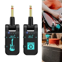 Rechargeable Wireless Guitar Transmitters Receiver 2.4GHz Wireless Guitar System for Electronic Instrument Low Delay