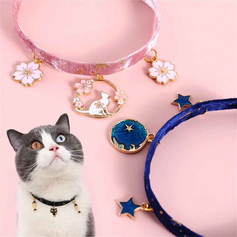 Pet Products Safe Elasticity Made Of High-quality Velvet Material Cat And Puppy Pet Supplies Can Be Used Repeatedly Cat Collar