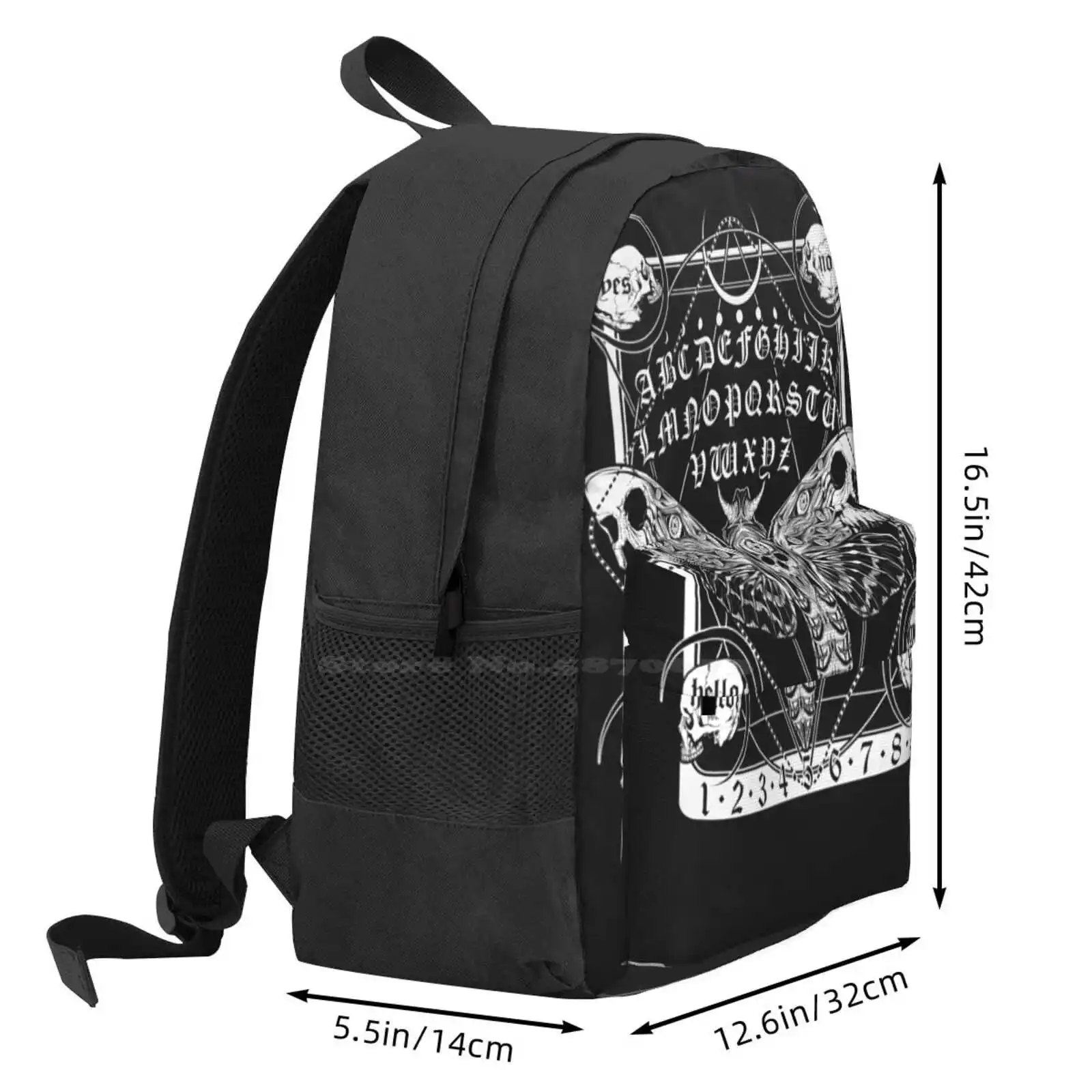 Death Moth Spirit Board Hot Sale Schoolbag Backpack Fashion Bags Spirit Board Death Moth Creepy Butterfly Goth Moth Gothic