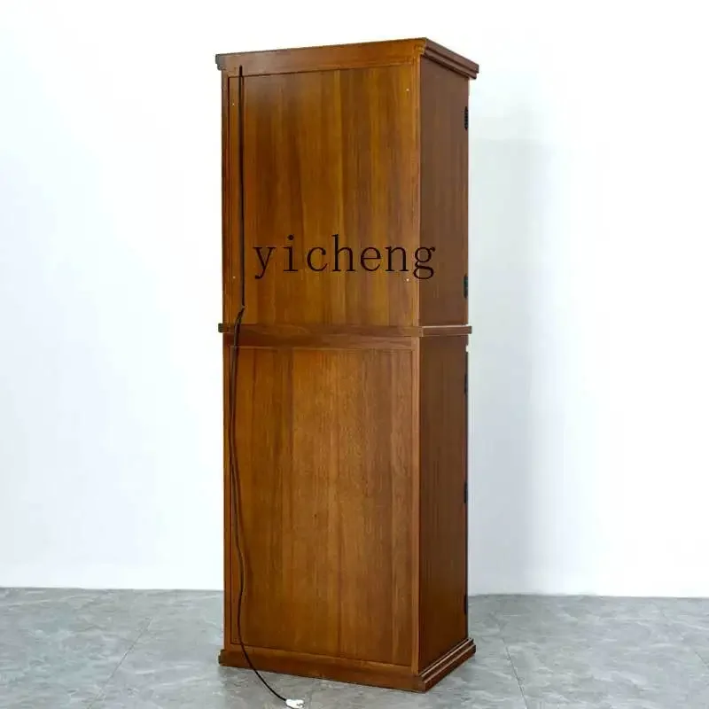 

ZF New Buddha Cabinet with Door Clothes Closet Household Economical Solid Wood Buddha Niche