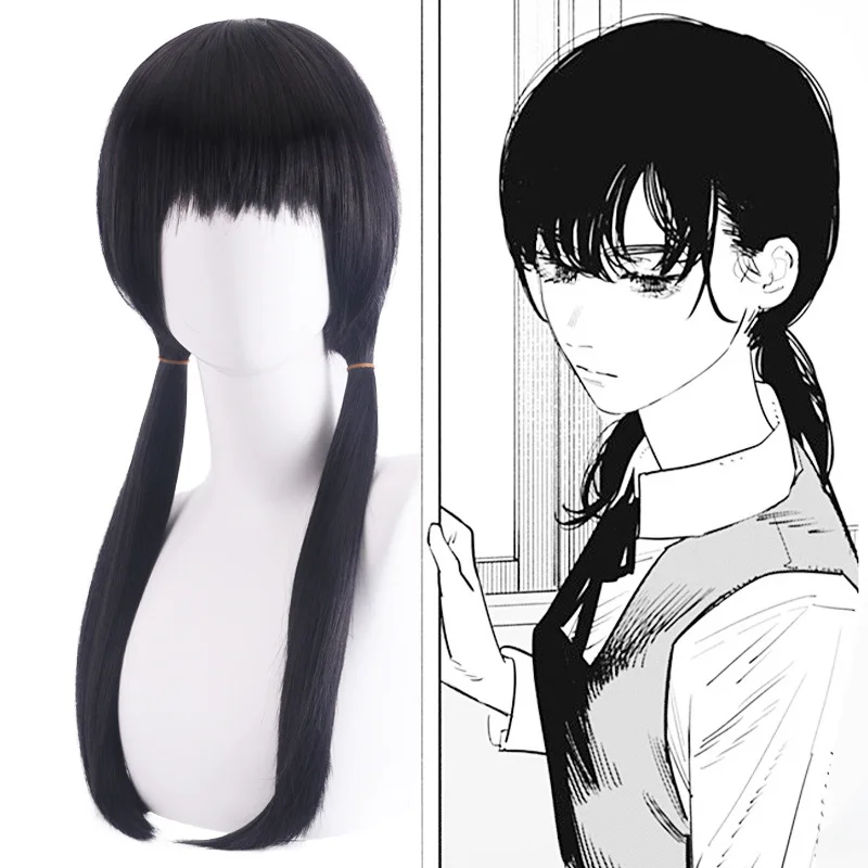 Long Straight Synthetic Wig for Uniform Style Dark Hair Mi-Yang Inspired Cosplay Fashion Costume Party Anime Wigs Heat Resistant