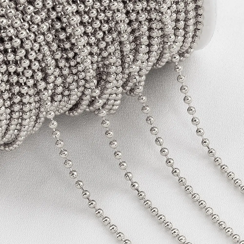 2 meter lange roestvrijstalen kettingen verkrijgbaar in meerdere stijlen voor het maken van DIY kettingen, armbanden, sieraden en accessoires, kralenkettingen