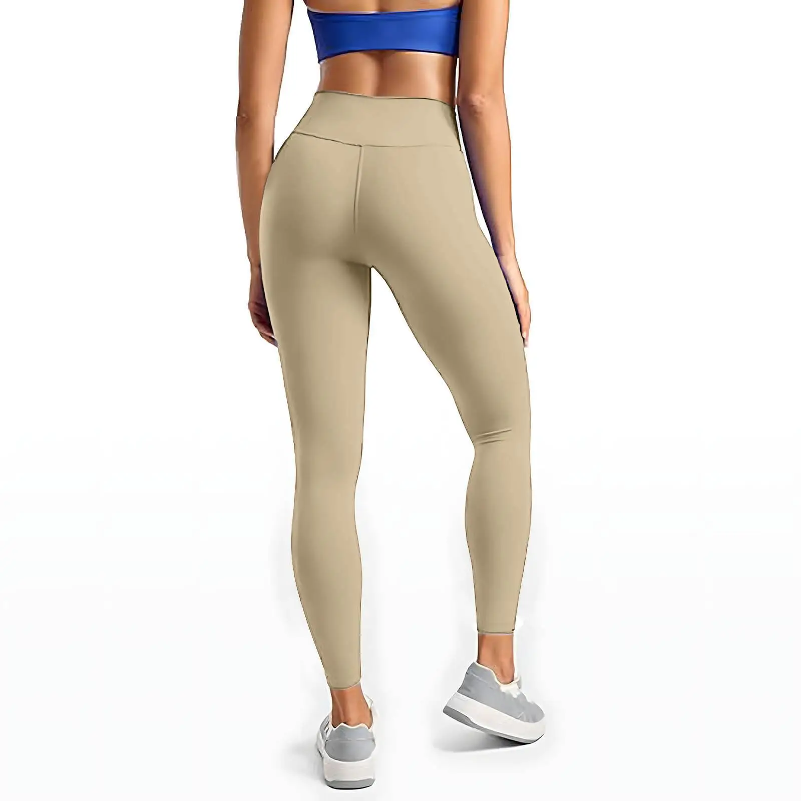 المرأة خريف شتاء الصوف مبطن السراويل الرياضية موضة بلون بناطيل تدفئة طماق عالية الخصر سليم اليوغا السراويل Sweatpants #2