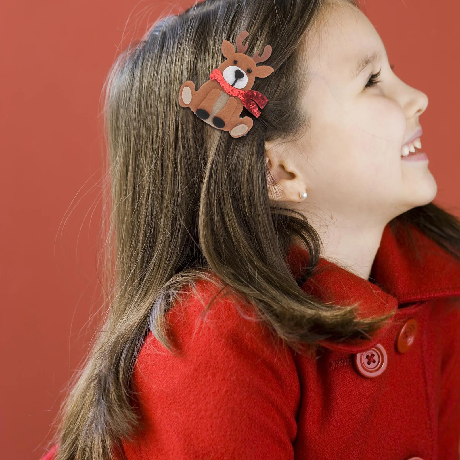 

13Pcs Christmas Hair Clip Accessories DIY Materials Embellishments for Headbands Wedding Dancing Party Decoration