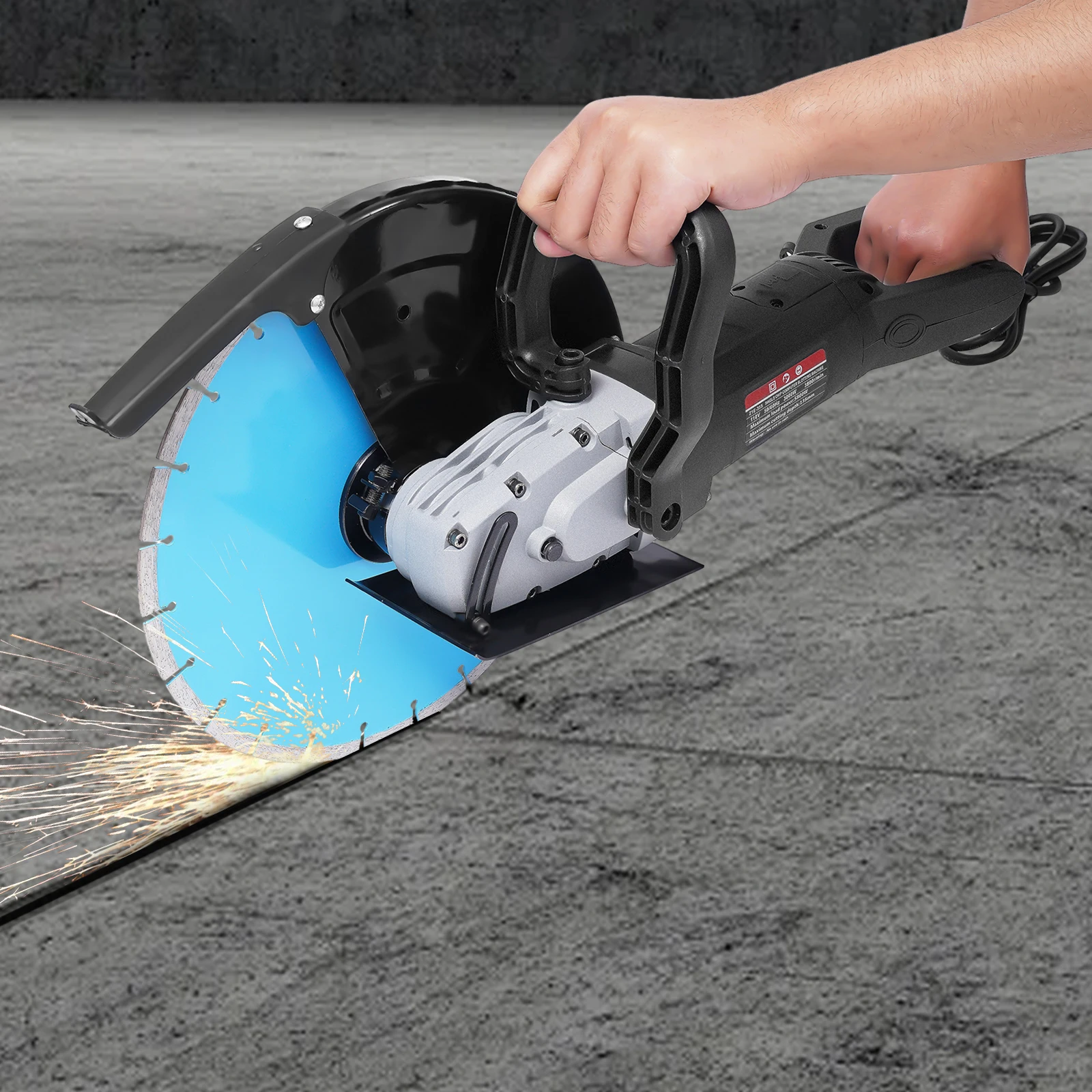 14 Inch Electric Concrete Saw Corded Circular Saw Cutter Wet/Dry  Power Tools for Cutting Metal, Granite, Brick, Porcelain