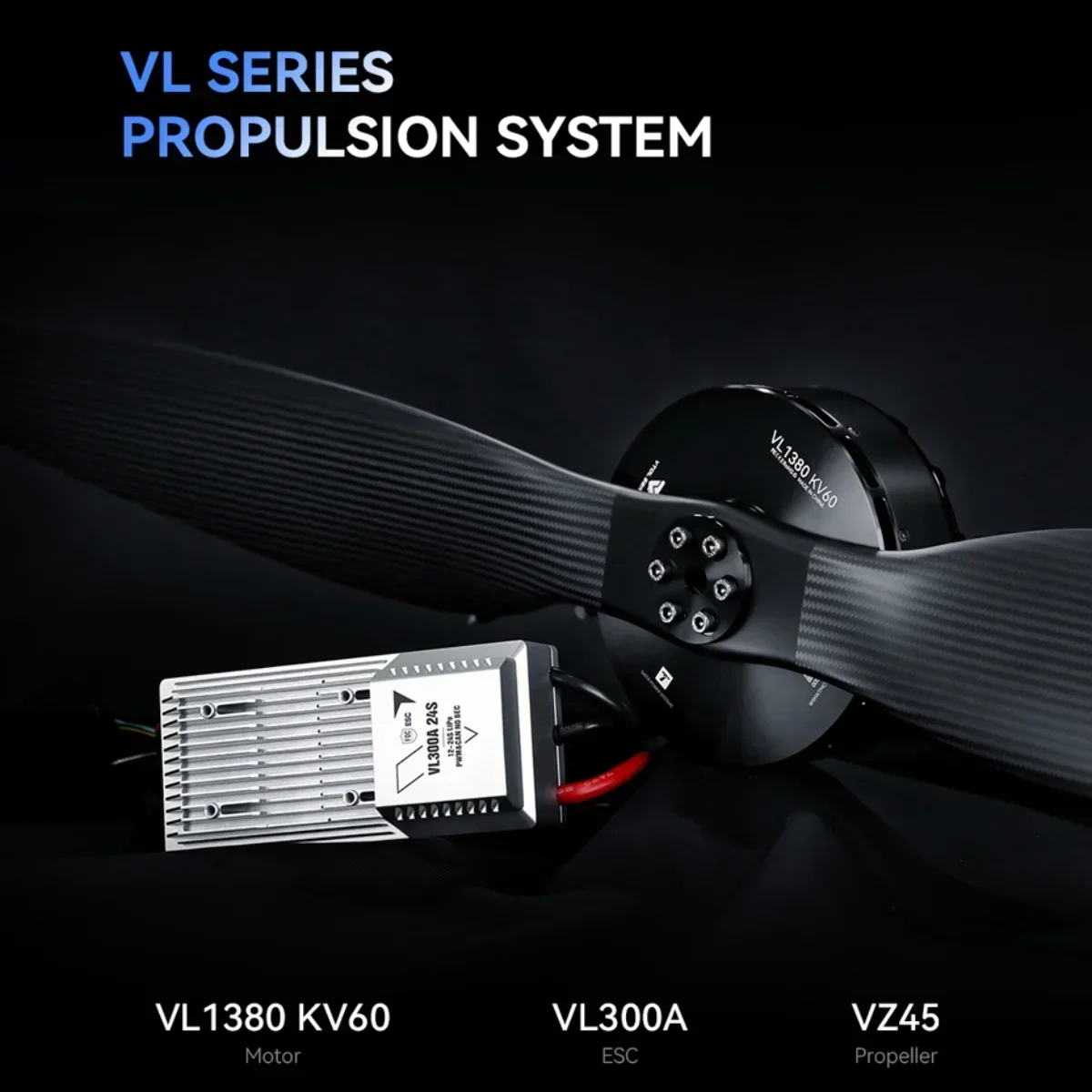 T-MOTOR Brushless Motor VL1380 KV60 Drone Heavy Lift VTOL Motor with 83kg Max Thrust Propulsion Systems for Fixed-Wing Aircraft