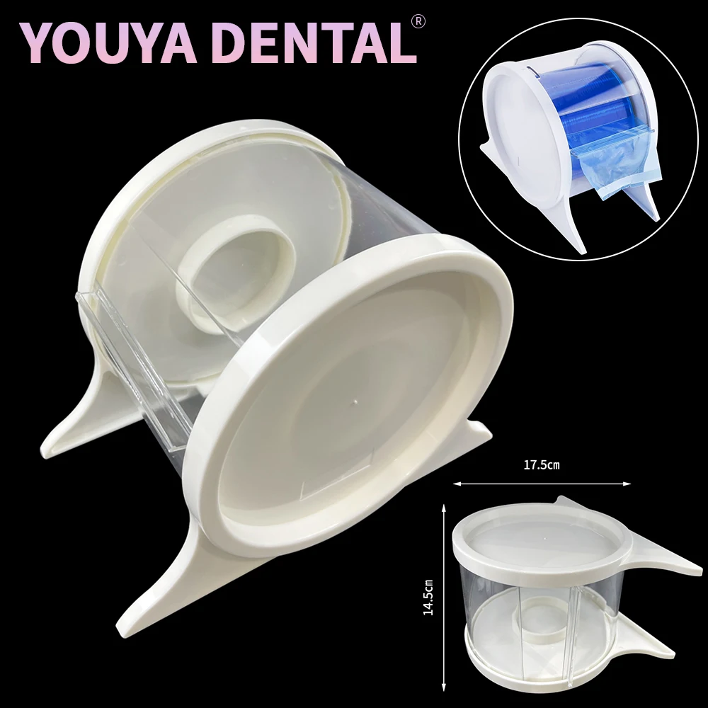 

1Pcs Dental Disposable Barrier Film Dispenser Protective Barrier Film Dispenser Acrylic Barrier Film Dust Holder Container Tools