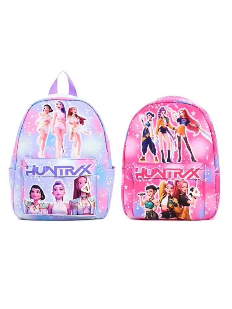 HOT Pink 10-Zoll Leichter K-Pop Rucksack K D H Rumi Mira Zoey HUNTR/X Saja Schultasche für Jungen und Mädchen Kindergarten Moch