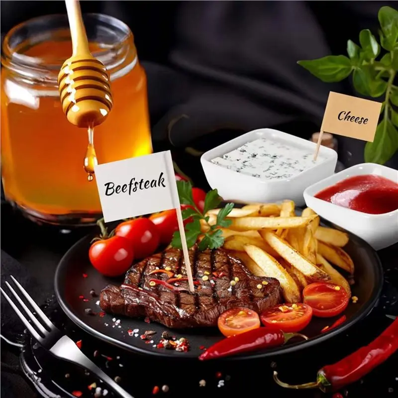 A23P Wooden Handle Silver Cheese Spreader Butter Knive Knife Set Kit With 3 Oz Dip Bowls As Charcuterie Board Accessorie