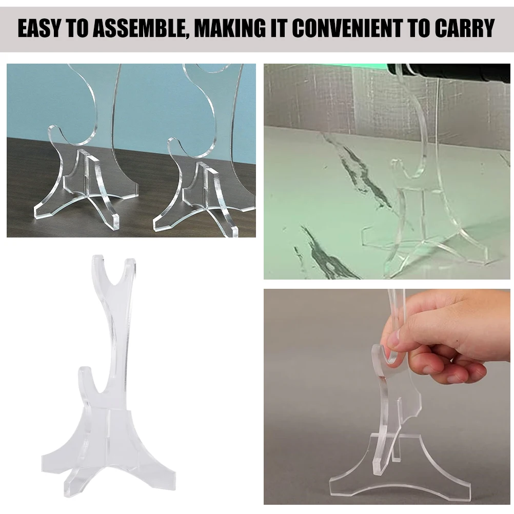 

2Pcs Lightsaber Display Stand Acrylic Sword Holder Rack for Desk Durable Fashionable Carry Show Tabletop Mini Sword
