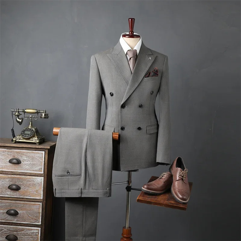 (113) Custom Men's New Formal Suit Slim Dress Business Groom Wedding