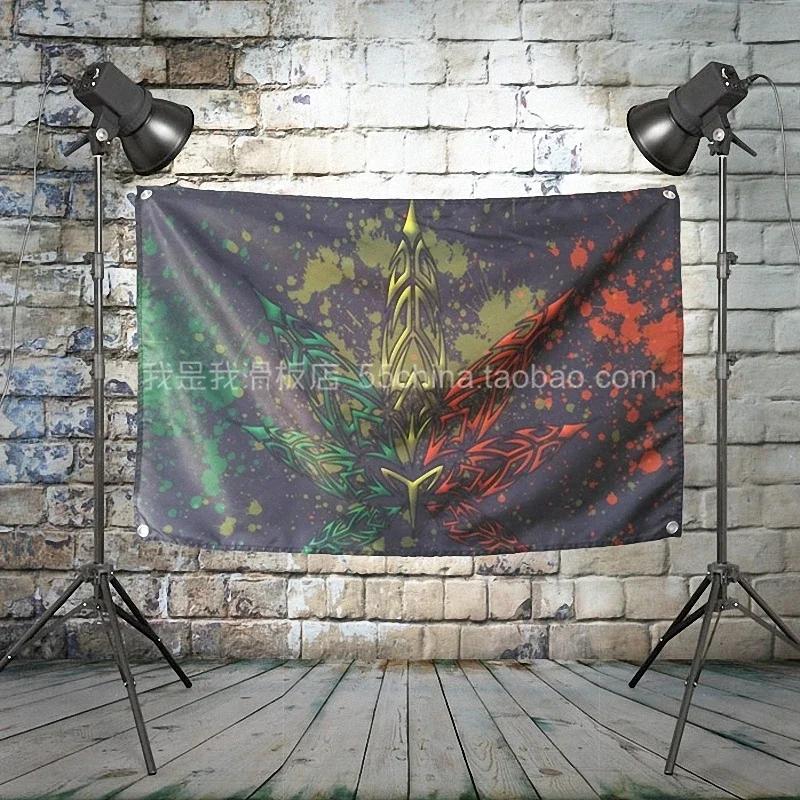 Hip Hop Reggae Rock Music Stickers Famous Band Flag & Banner High-quality Canvas Painting Banquet Music Festival Party Decor F4