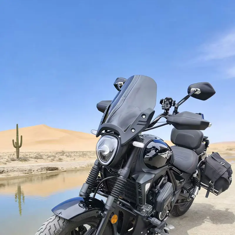 For Haojue TR300 Traveler Windshield Motorcycle Modification Front Windshield Windscreen Wind Increase Deflector Accessories