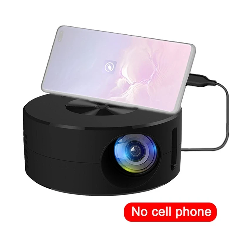 YT200 Portable Mini Projector LED Mobile Video Projector Home Theater Media Player Small And Portable