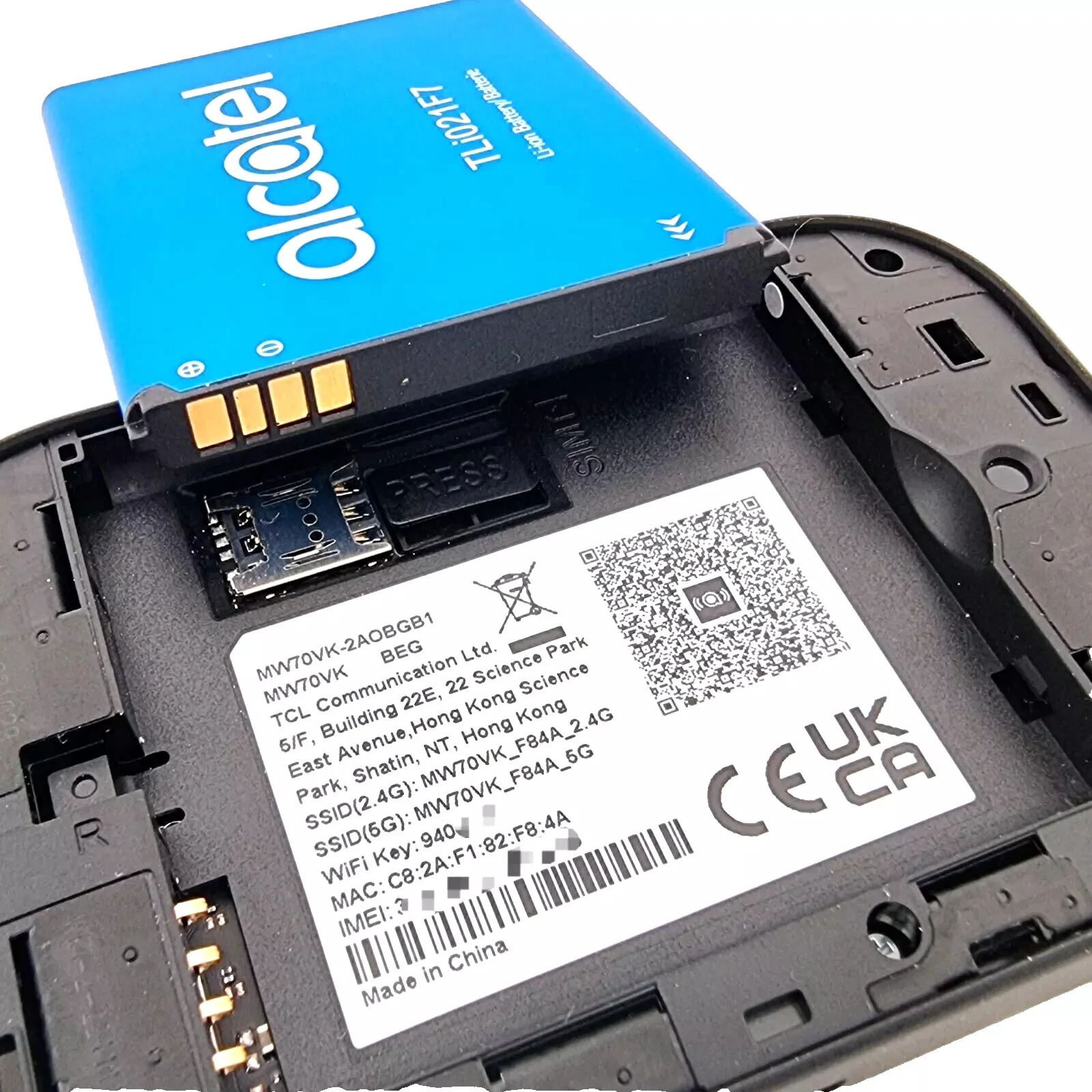 링크존 MW70VK 알카텔 4G LTE 모바일 핫스팟 와이파이(중고 99% 새것)