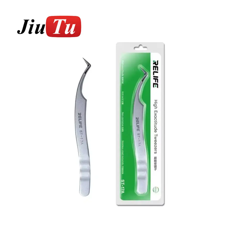 Relife Repair ToolS ST-17A High Exactitude Tweezers For IC Chip Tinning Positioning Tweezers Tin Planting BGA Stencil Fixed