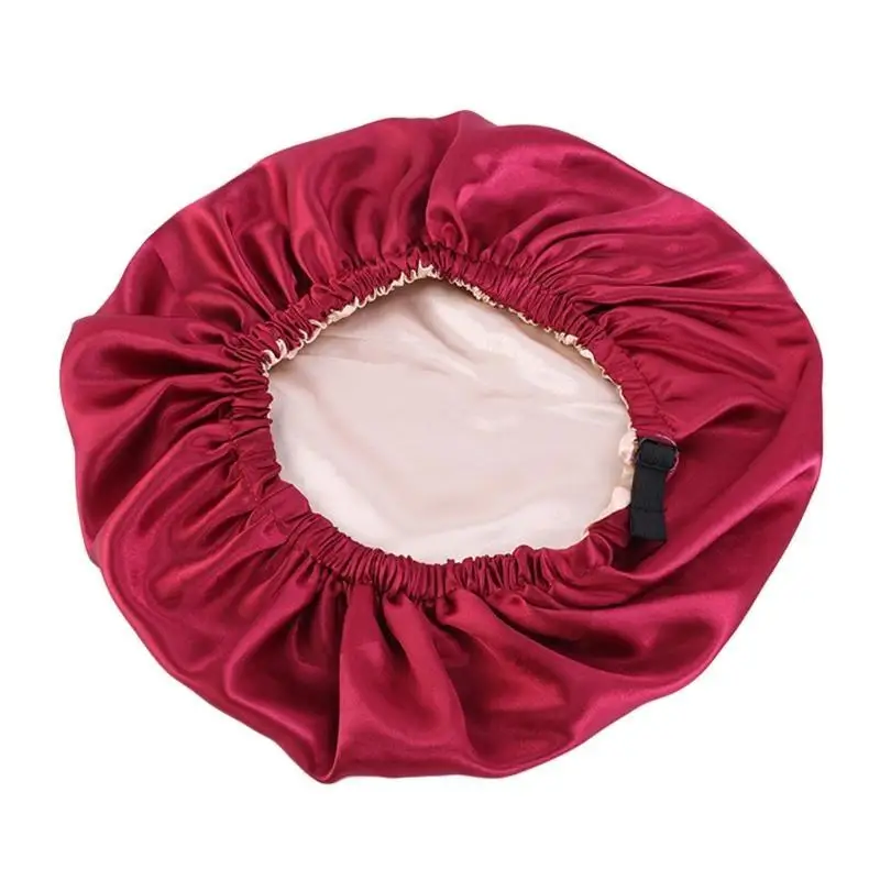 39BD Sleep Hat Silky Hair Care Cover Hair Loss for Protection Cap Fine Crafted Bonnets High Elasticity Snug Fit for Skin Care