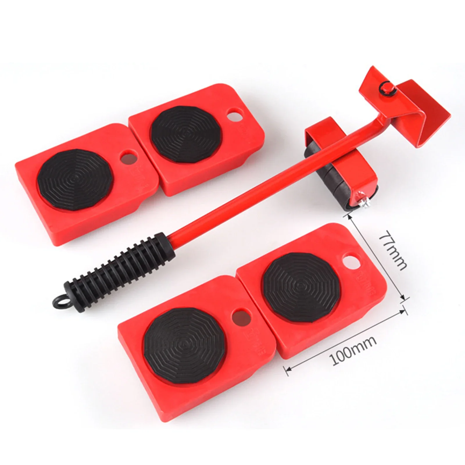 5PCS/Set Professional Furniture Transport Lifter Tool Set Furniture Mover Wheel Bar Roller Device Heavy Stuffs Moving Hand Tools